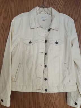 Cream Denim Jacket - Classic Women's Trucker